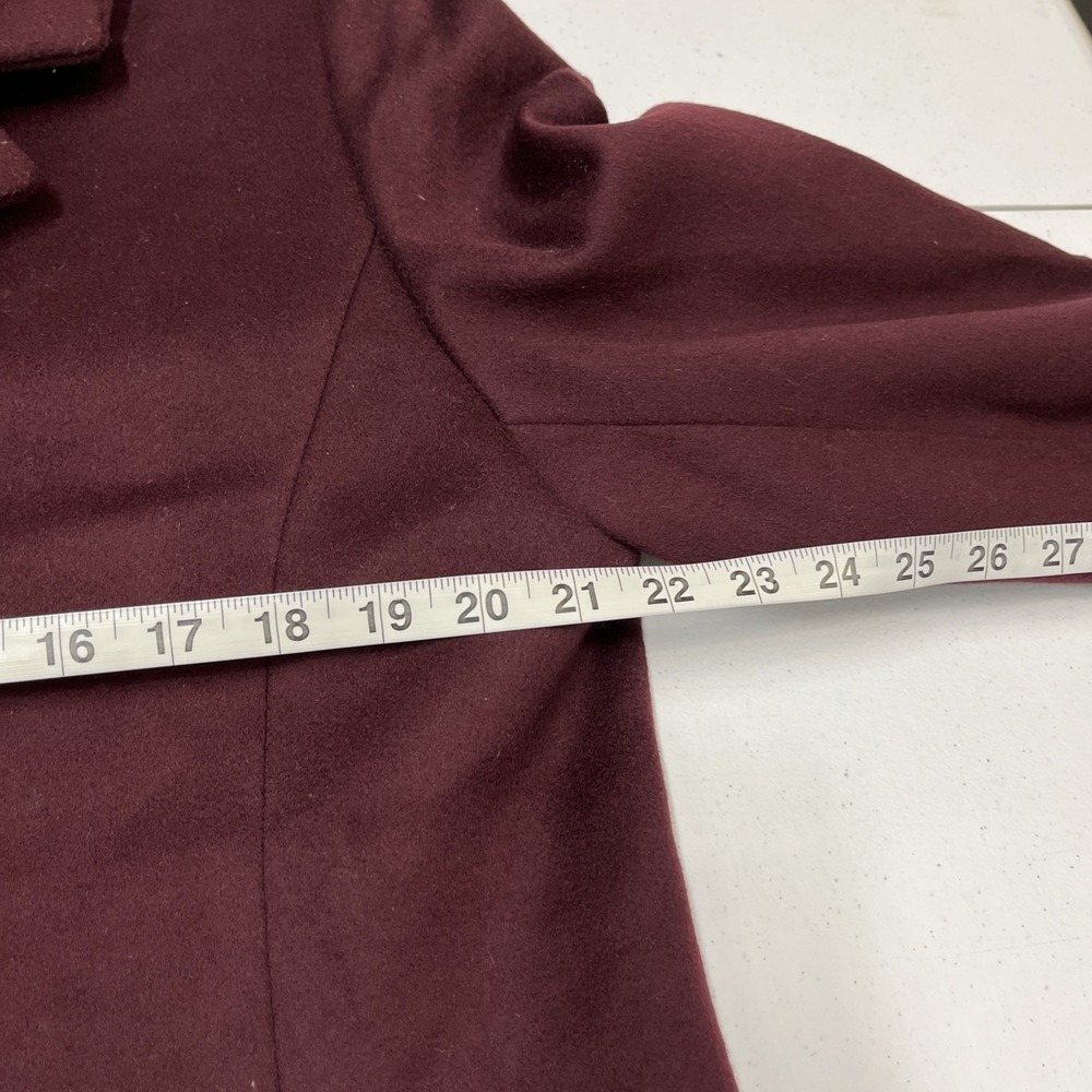 Cinzia Rocca Icons Coat Wool Cashmere Blend Dark Purple 16 Professional Classic - Picture 9 of 16